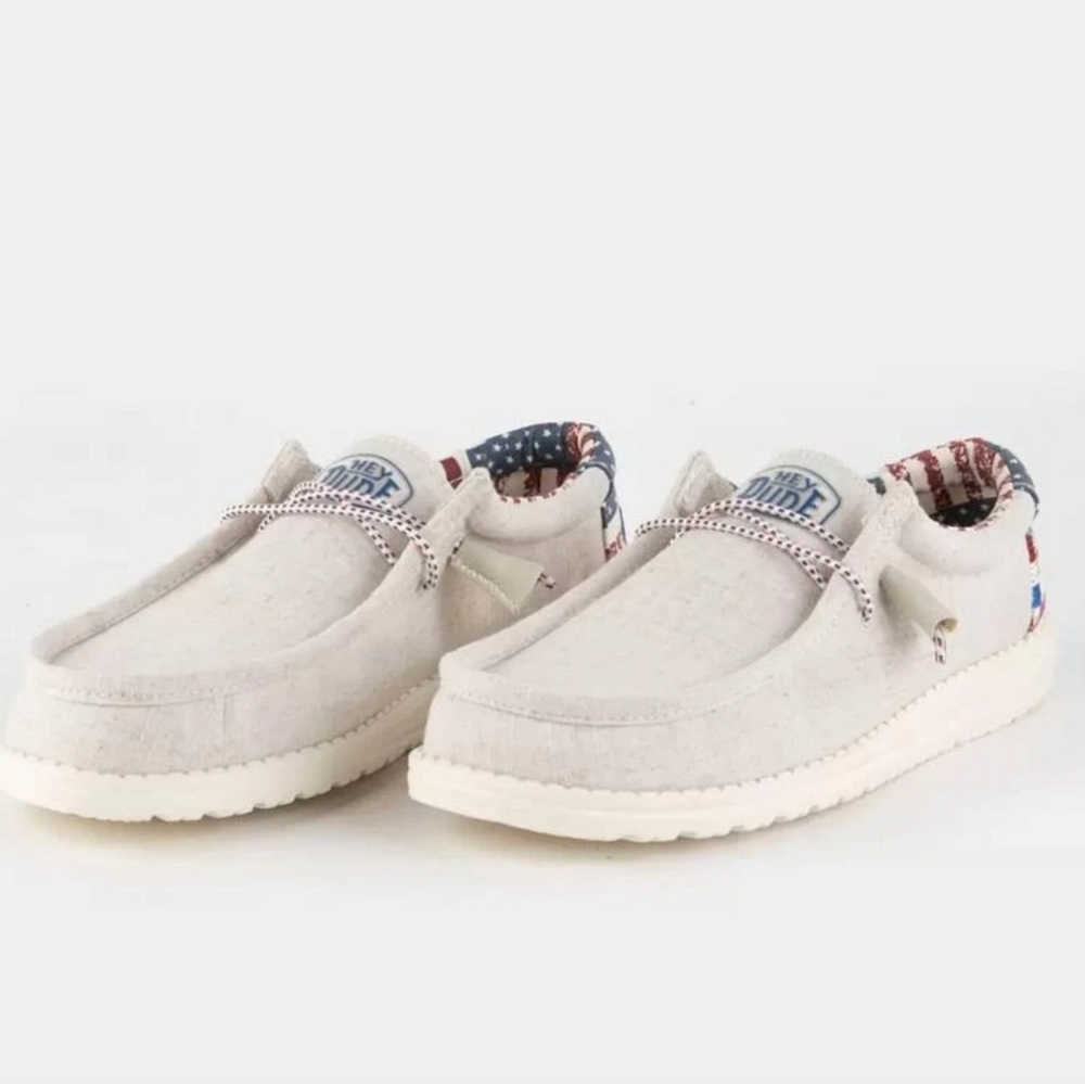 Hey Dude Patriotic Wally Slip On Sneakers